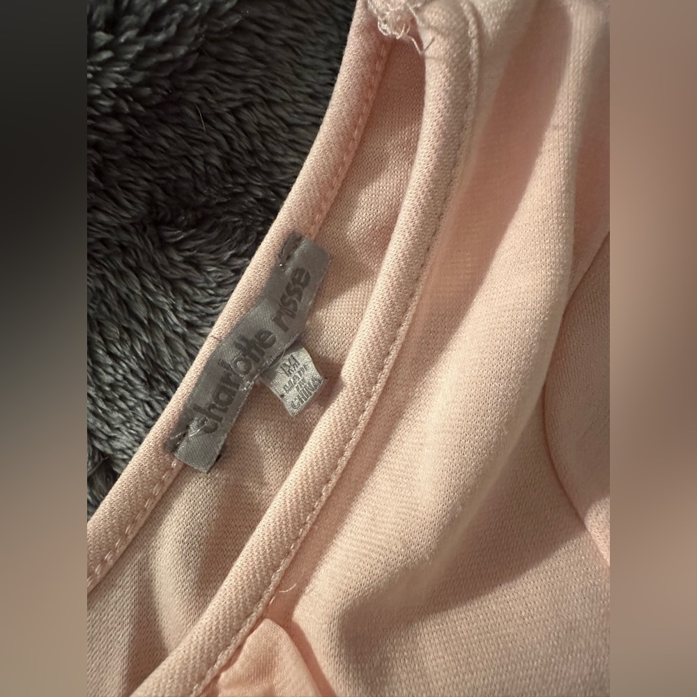 Baby Pink Bow Ruffle Top - Picture 2 of 3